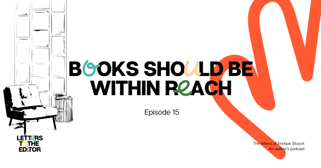 Books should be within easy reach