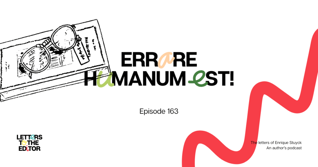 Errare Humanum Est!