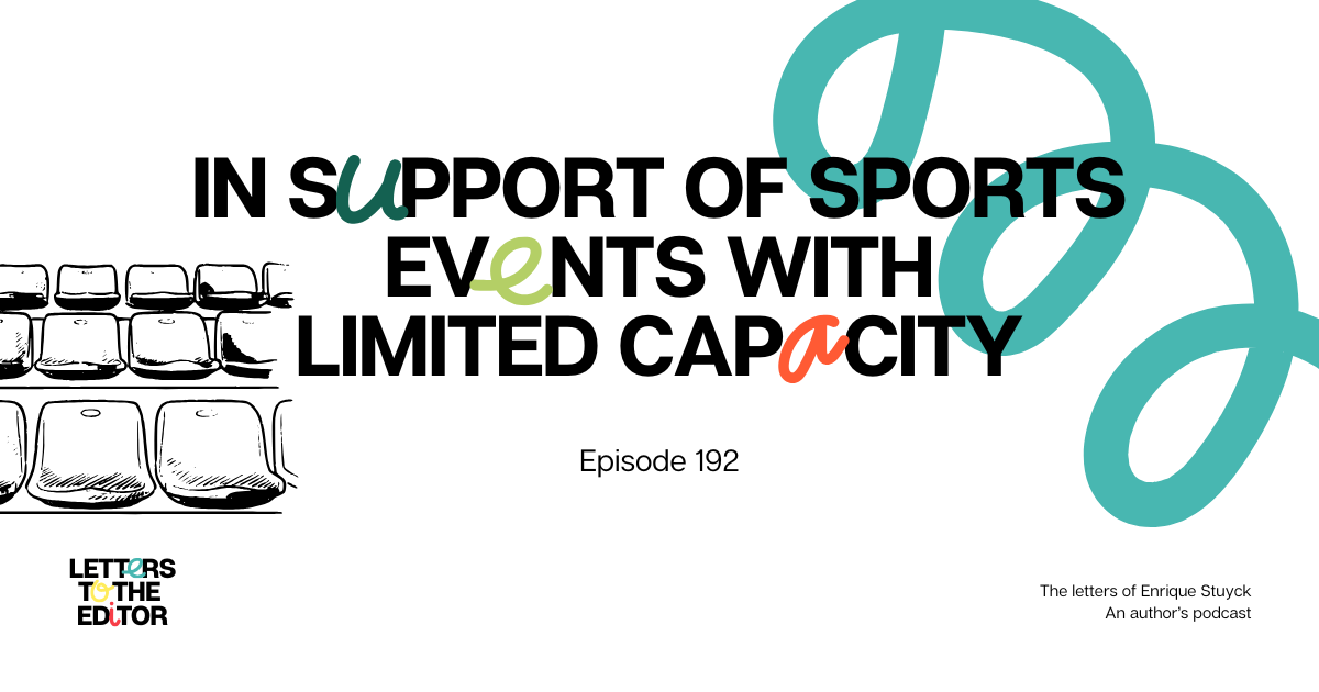 In Support of Sports Events with Limited Capacity
